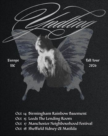 Yadding Europe UK fall tour 2026 Yadding at Rainbow Basement on 14 October 2026 gig poster