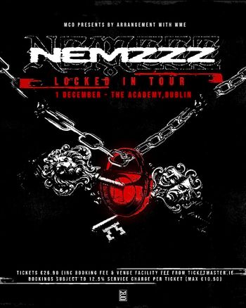 NEMZZZZ - LOCKED IN TOUR NEMZZZZ at The Academy on 1 December 2026 gig poster