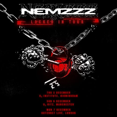 Nemzzz Locked In Tour Nemzzz december 2026 tour poster