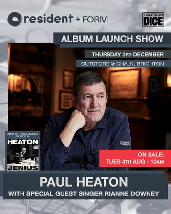 ALBUM LAUNCH SHOW Paul Heaton at OUTSTORE @ CHALK on 3 December 2026 gig poster