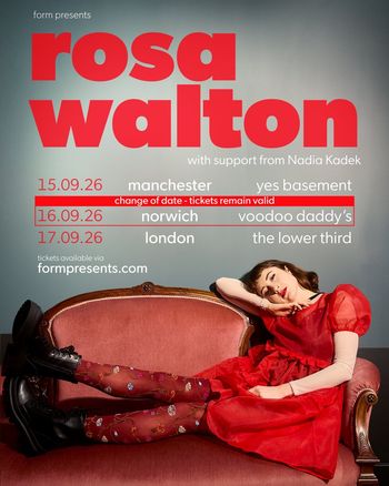 rosa walton Nadia Kadek at voodoo daddy's on 16 September 2026 gig poster