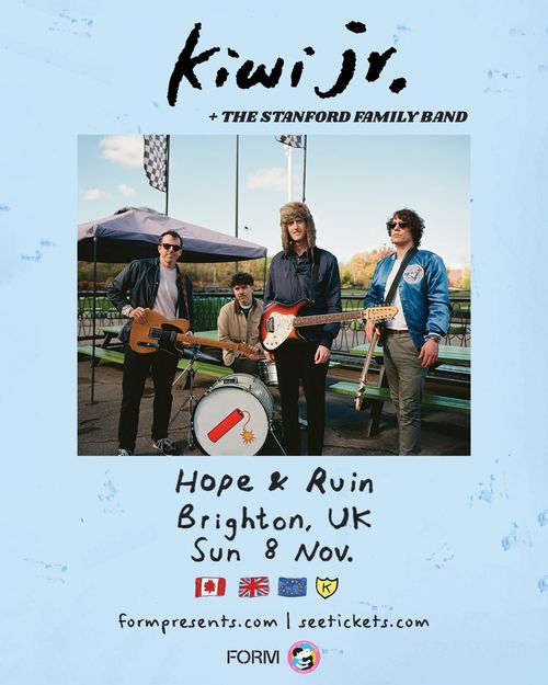 Kiwi Jr. +support Kiwi Jr., The Stanford Family Band at The Hope & Ruin on 8 November 2026 gig poster