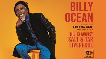 BILLY OCEAN KATIE OWEN (DJ SET), Helena May at SALT & TAR on 13 August 2026 gig poster
