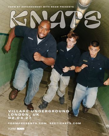 KNATS at Village Underground on 2 April 2027 gig poster
