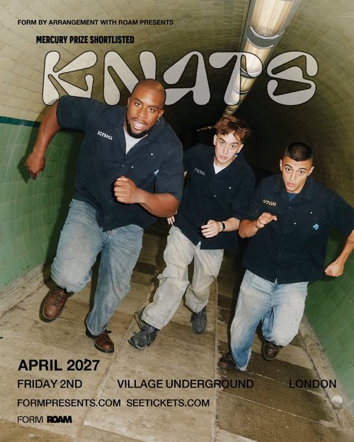 KNATS at Village Underground on 2 April 2027 gig poster