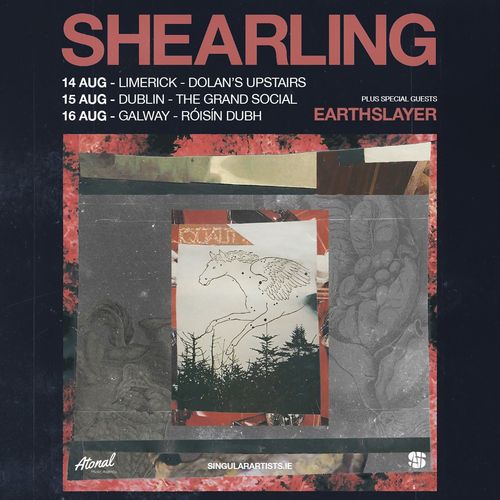SHEARLING Earthslayer august 2026 tour poster