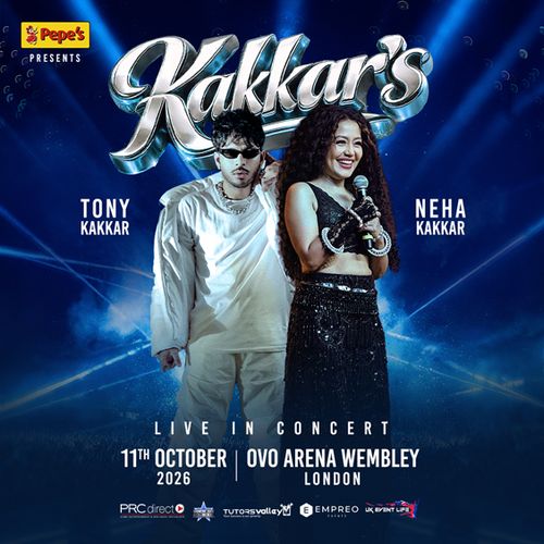 Kakkar's Live In Concert Neha Kakkar, Tony Kakkar at OVO ARENA WEMBLEY on 11 October 2026 gig poster