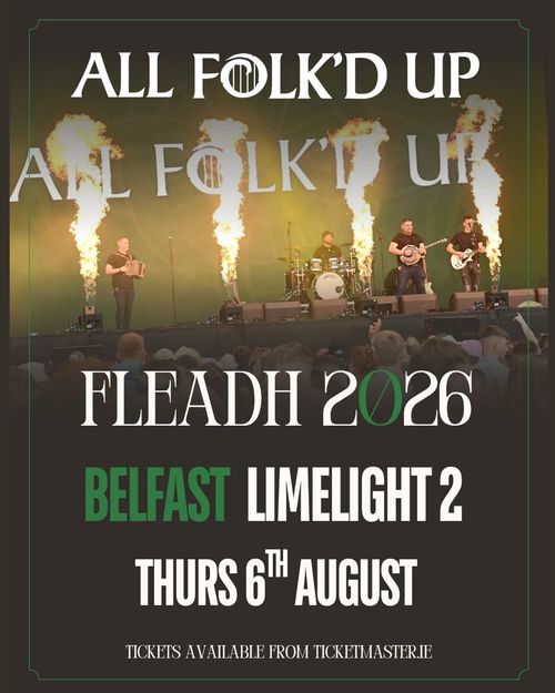 ALL FOLK'D UP at Limelight 2 on 6 August 2026 gig poster