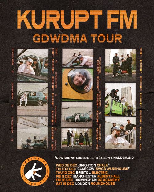Kurupt FM GDWDMA Tour Kurupt FM december 2026 tour poster