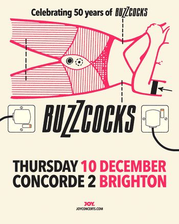 BUZZCOCKS at Concorde 2 on 10 December 2026 gig poster
