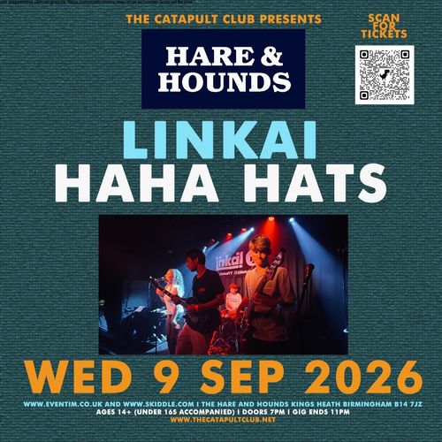 HARE & HOUNDS LINKAI, HAHA HATS at Hare and Hounds on 9 September 2026 gig poster