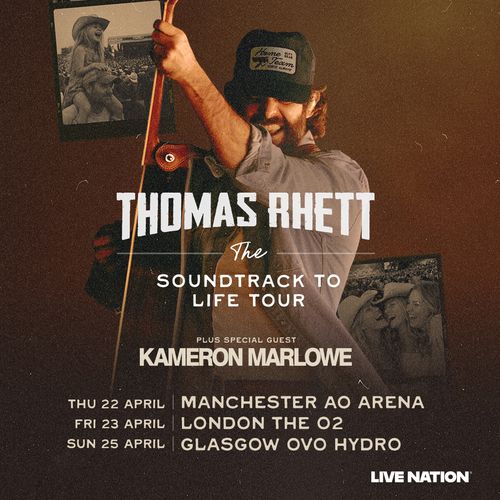 Thomas Rhett The Soundtrack To Life Tour Kameron Marlowe, Thomas Rhett april 2026 tour poster