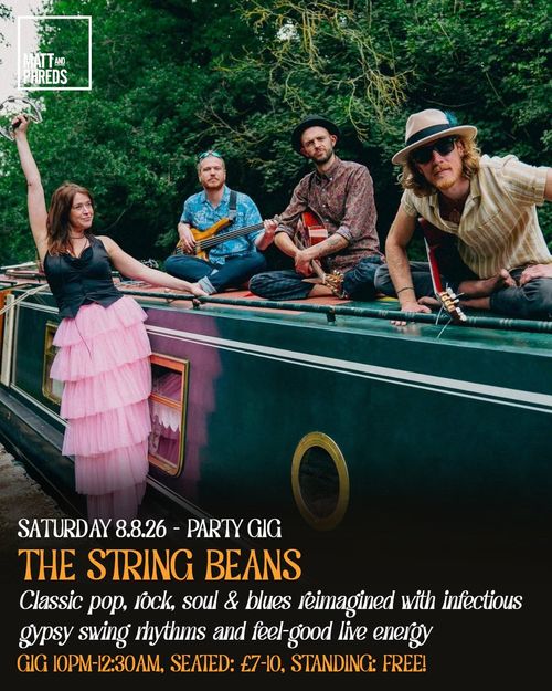 THE STRING BEANS at Matt and Phreds on 8 August 2026 gig poster