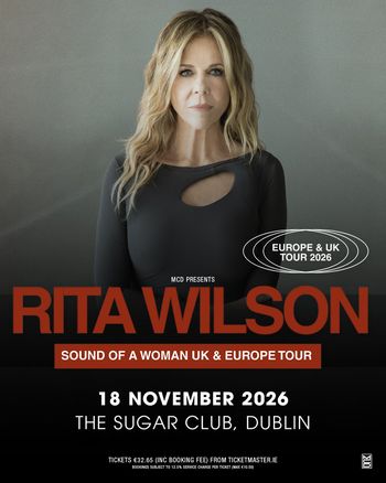 RITA WILSON - SOUND OF A WOMAN UK & EUROPE TOUR Rita Wilson at THE SUGAR CLUB on 18 November 2026 gig poster