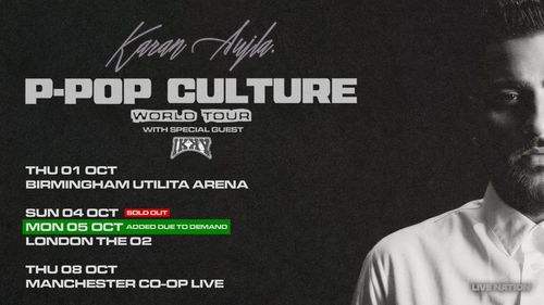 Karan Aujla P-POP CULTURE WORLD TOUR Karan Aujla, Ikon october 2026 tour poster