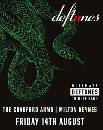 deftunes at THE CRAUFURD ARMS on 14 August 2026 gig poster