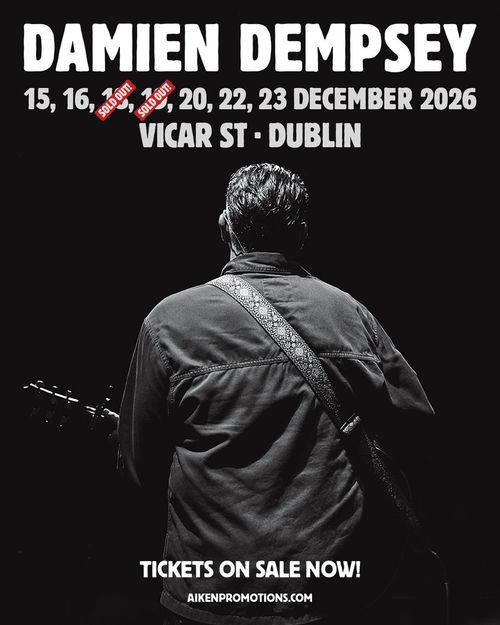 DAMIEN DEMPSEY december 2026 tour poster