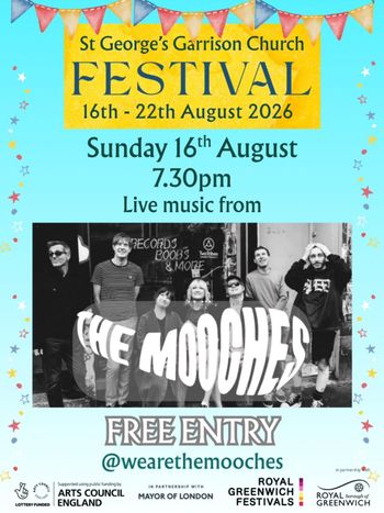 St George's Garrison Church FESTIVAL The Mooches at St George's Garrison Church on 16 August 2026 gig poster