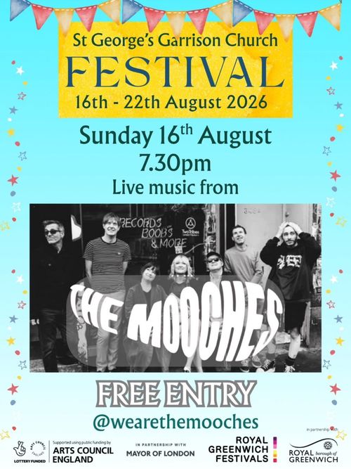 St George's Garrison Church FESTIVAL The Mooches at St George's Garrison Church on 16 August 2026 gig poster