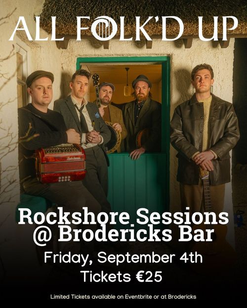 ALL FOLK'D UP at Brodericks Bar on 4 September 2026 gig poster