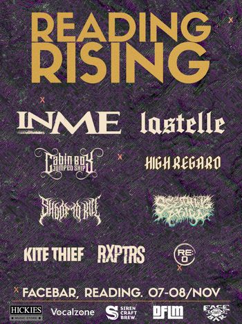 READING RISING Lastelle, InMe, Kite Thief, High Regard, Cabin Boy Jumped Ship, RXPTRS, RE:O, SEETHING BEYOND, SHADOW OF RUIN november 2026 tour poster