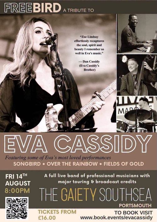 FREEBIRD A TRIBUTE TO EVA CASSIDY Zoe Lindsay at The Gaiety on 14 August 2026 gig poster