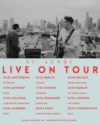 St. Lundi Live On Tour St. Lundi at Feierwerk on 17 March 2026 gig poster
