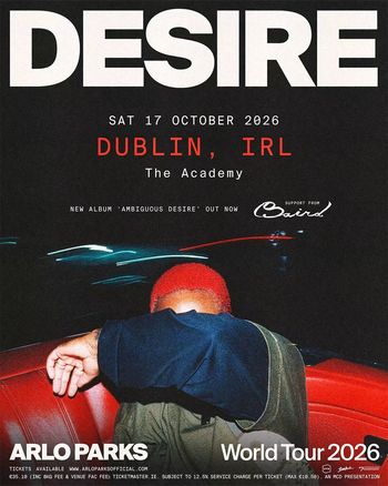 DESIRE Arlo Parks at The Academy on 17 October 2026 gig poster