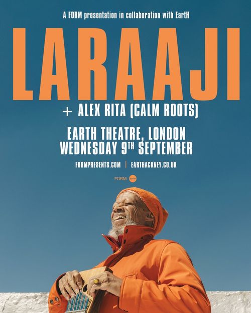 LARAJI Alex Rita at Earth Theatre on 9 September 2026 gig poster