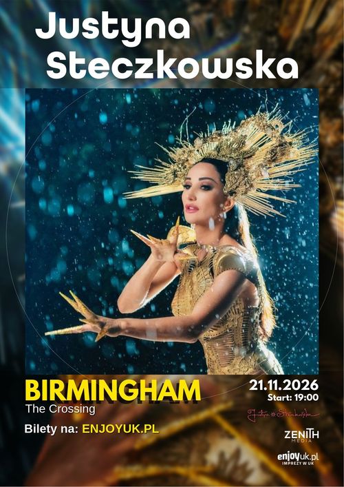 Justyna Steczkowska at The Crossing on 21 November 2026 gig poster