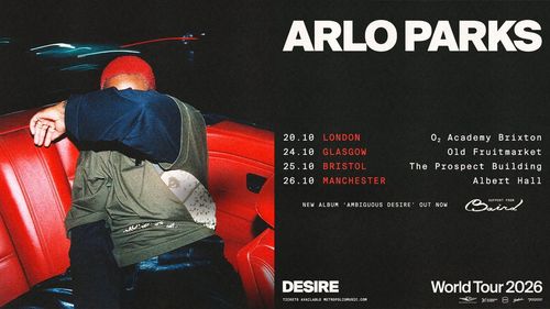 DESIRE Arlo Parks, Baird october 2026 tour poster