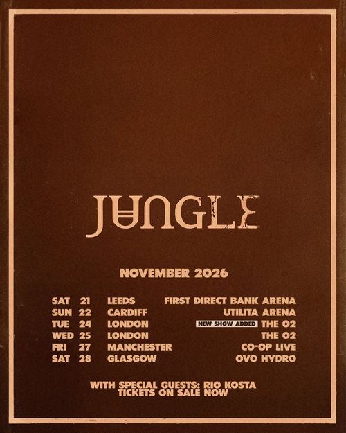 Jungle RIO KOSTA november 2026 tour poster