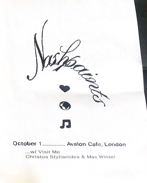 Nashpaint VISIT ME, Max Winter, Christos Stylianides at Avalon Cafe on 1 October 2026 gig poster