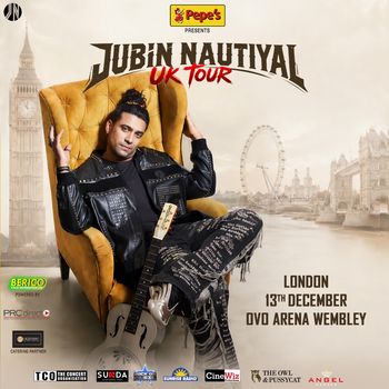 Jubin Nautiyal UK Tour Jubin Nautiyal at OVO Arena Wembley on 13 December 2026 gig poster