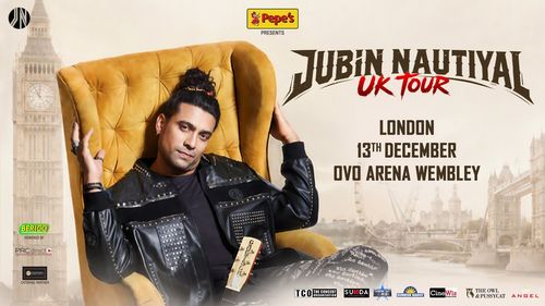Jubin Nautiyal UK Tour Jubin Nautiyal at OVO Arena Wembley on 13 December 2026 gig poster
