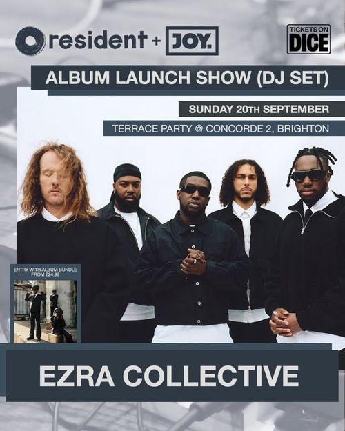 ALBUM LAUNCH SHOW (DJ SET) Ezra Collective at Concorde 2 on 20 September 2026 gig poster