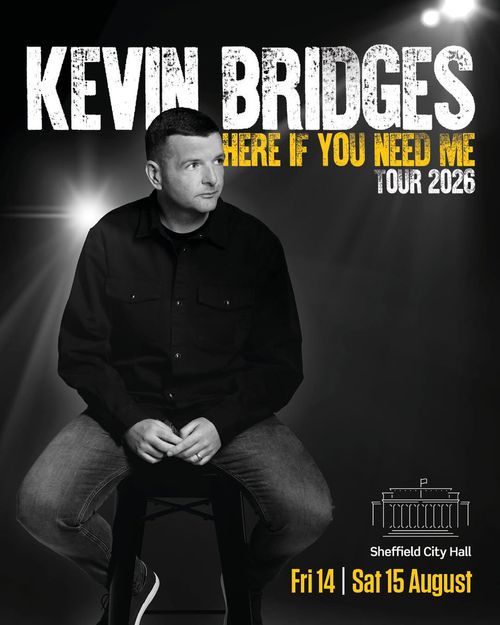 Kevin Bridges Here If You Need Me Tour 2026 Kevin Bridges august 2026 tour poster