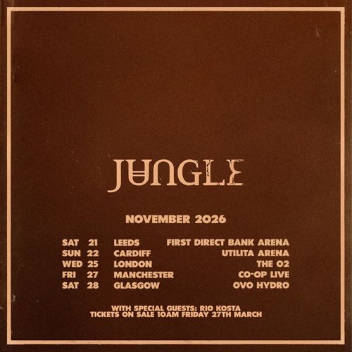 Jungle Rio Kosta november 2026 tour poster