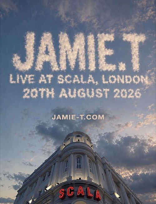 JAMIE.T Jamie T at SCALA on 20 August 2026 gig poster