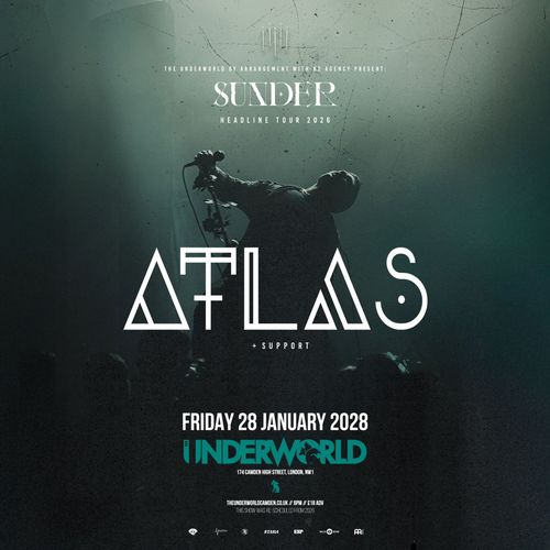 ATLAS at The Underworld on 28 January 2028 gig poster