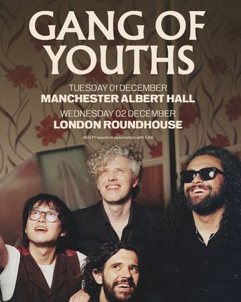 GANG OF YOUTHS december 2026 tour poster