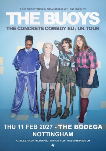 THE BUOYS - THE CONCRETE COWBOY EU / UK TOUR The Buoys at The Bodega on 11 February 2027 gig poster