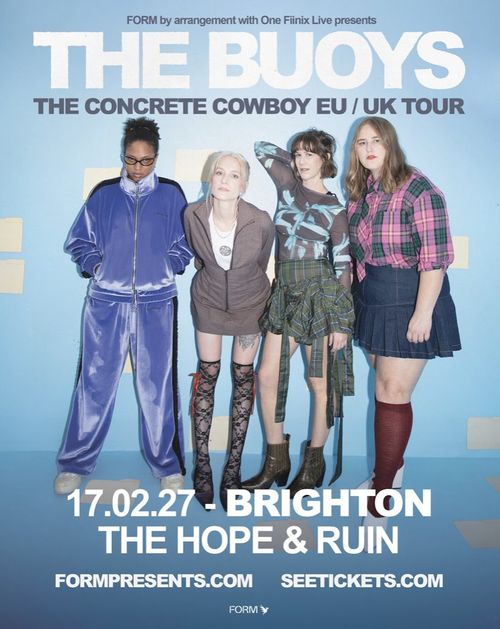 THE BUOYS - THE CONCRETE COWBOY EU / UK TOUR The Buoys at THE HOPE & RUIN on 17 February 2027 gig poster