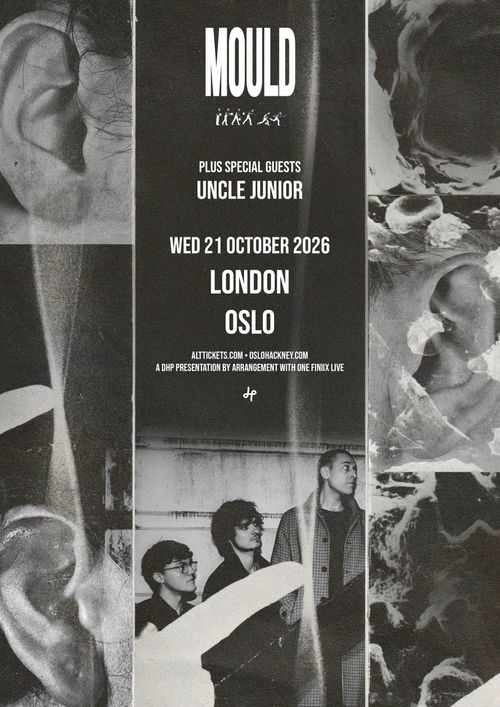 MOULD - Hoping As A Coping Mechanism Headline Tour 2026 MOULD, Uncle Junior october 2026 tour poster