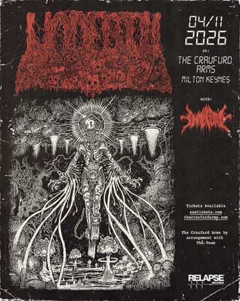 Vomit Forth with Disembodied Vomit Forth, Disembodied at The Craufurd Arms on 4 November 2026 gig poster