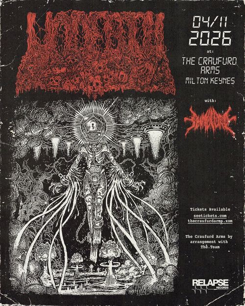 Vomit Forth with Disembodied Vomit Forth, Disembodied at The Craufurd Arms on 4 November 2026 gig poster
