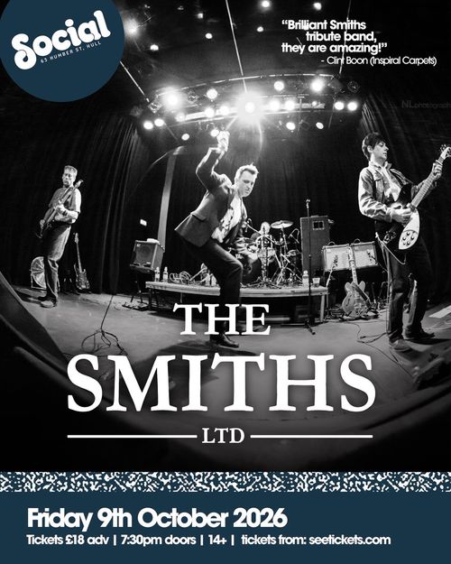 THE SMITHS LTD at Social on 9 October 2026 gig poster