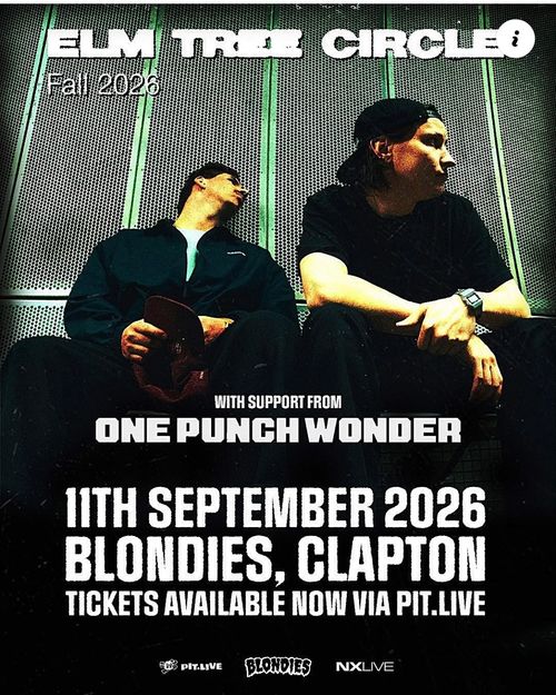 ELM TRIBE CIRCLE ONE PUNCH WONDER at BLONDIES on 11 September 2026 gig poster