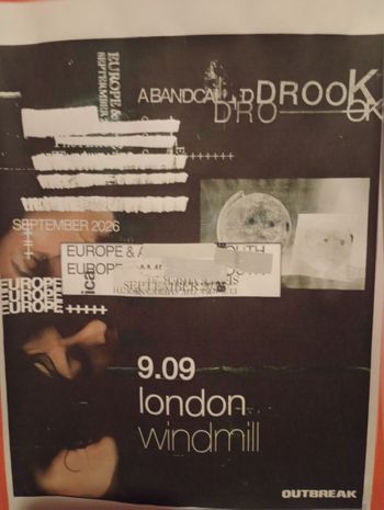 A Band Called Drook at Windmill on 9 September 2026 gig poster