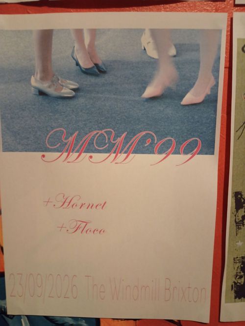 MM'99 Floco, HORNET at The Windmill Brixton on 23 September 2026 gig poster